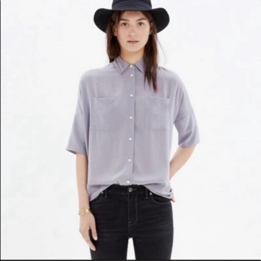 Madewell Silk Courier Shirt